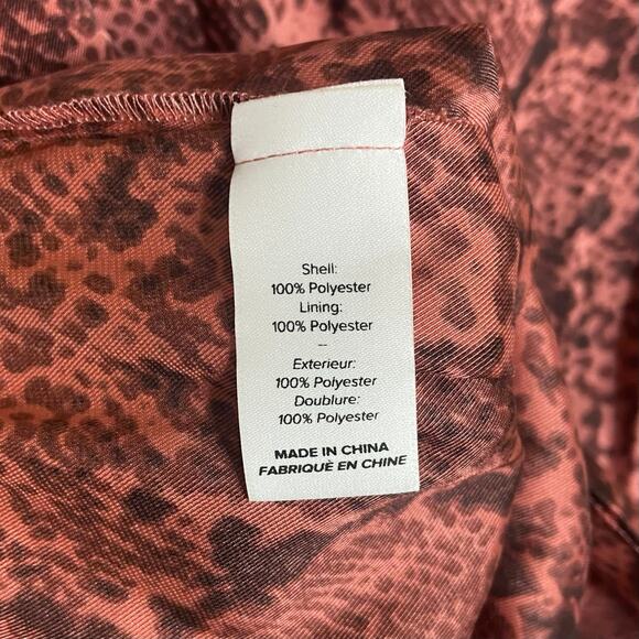 Cinq A Sept Gaby Button Front Tie Waist Shirt Dress in Rosewood - Picture 5 of 6